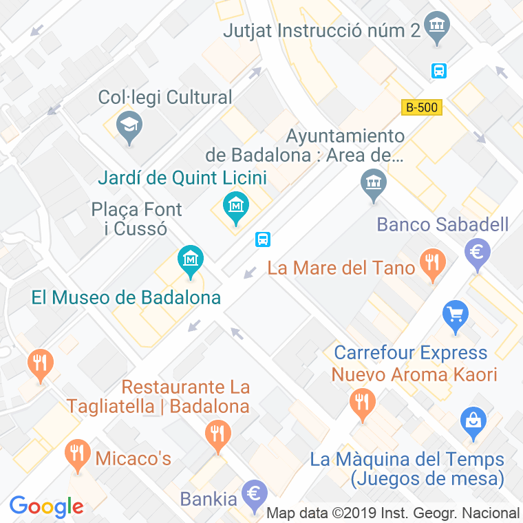 Código Postal calle Assemblea De Catalunya, plaça en Badalona
