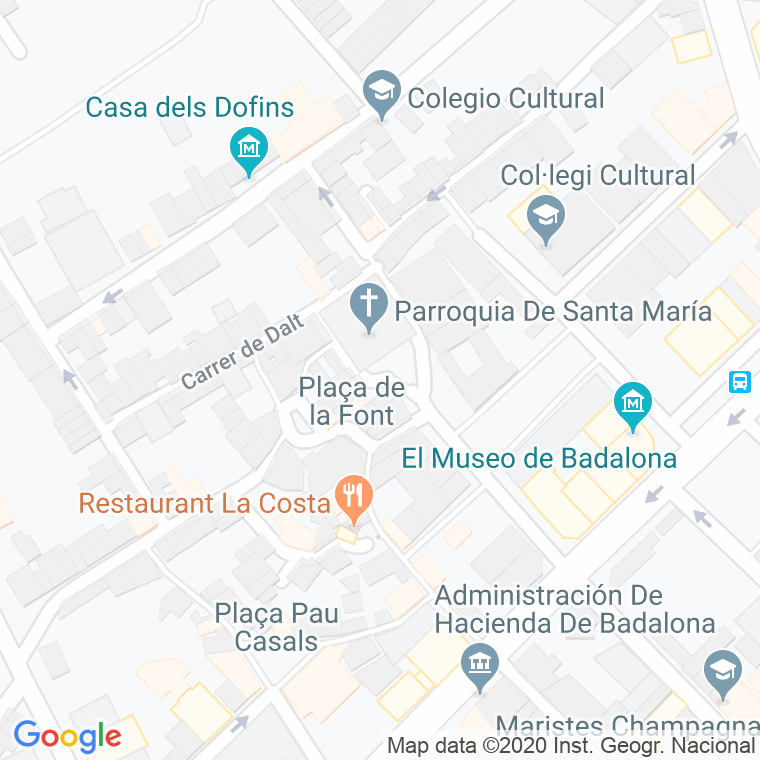 Código Postal calle Barbera, passatge en Badalona