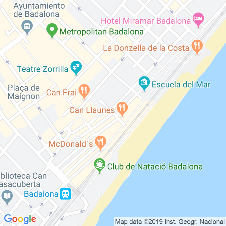 Código Postal calle Cadis en Badalona