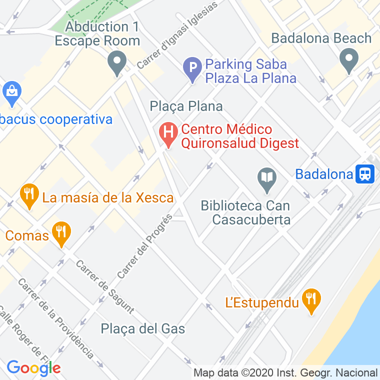 Código Postal calle Rector Rife, plaça en Badalona