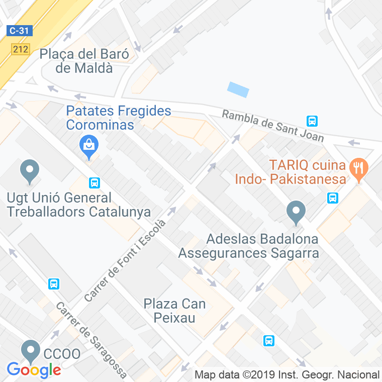 Código Postal calle Republica Portuguesa en Badalona