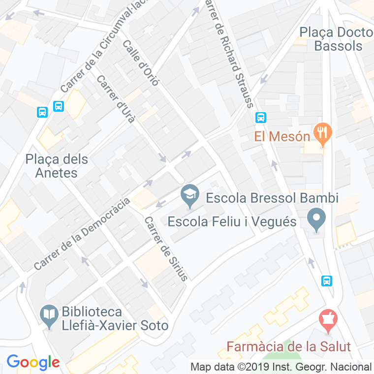 Código Postal calle Feliu I Vegues en Badalona
