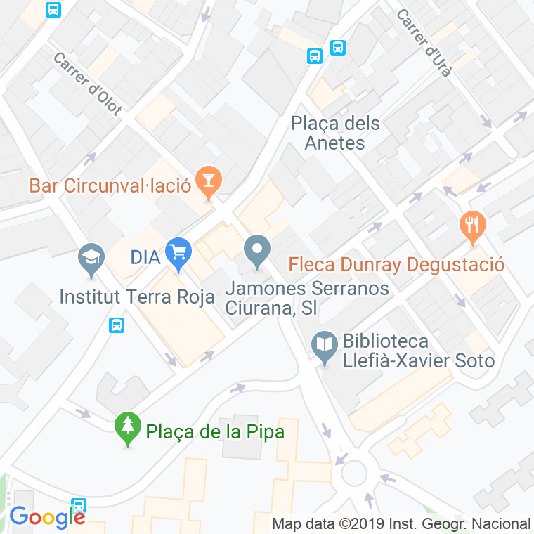 Código Postal calle Jupiter en Badalona