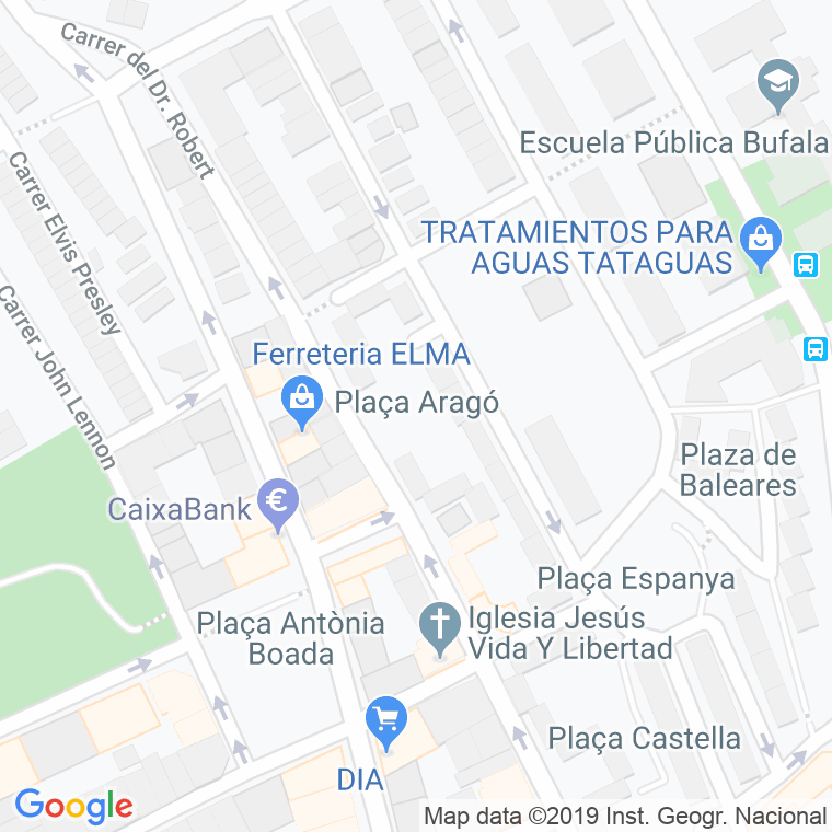 Código Postal calle Arago, plaça en Badalona