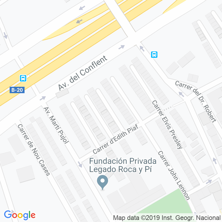 Código Postal calle Louis Armstrong en Badalona