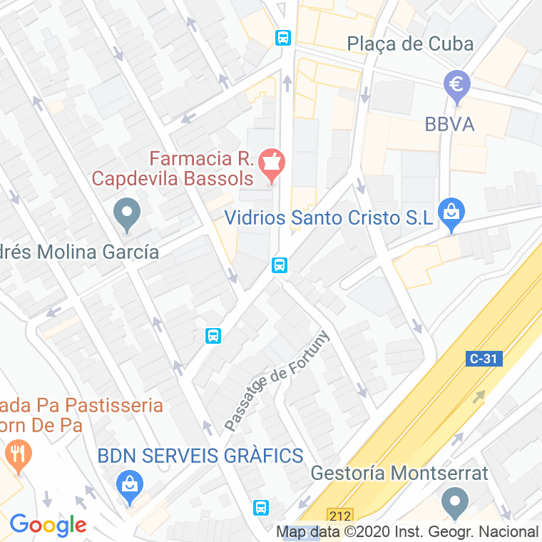 Código Postal calle Mila I Fontanals en Badalona