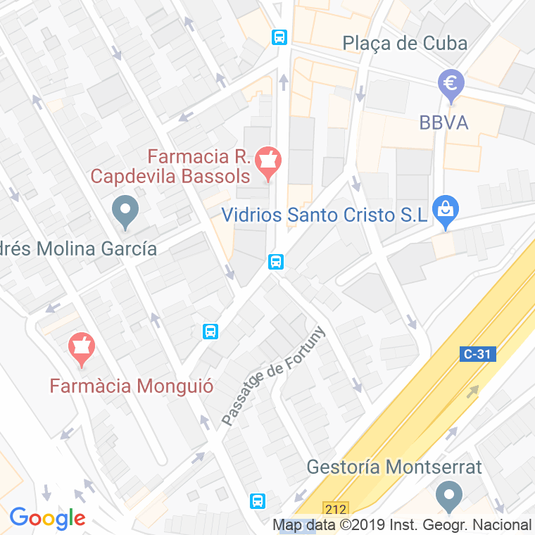 Código Postal calle Mila I Fontanals, passatge en Badalona