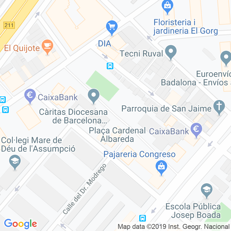 Código Postal calle Sant Marc en Badalona