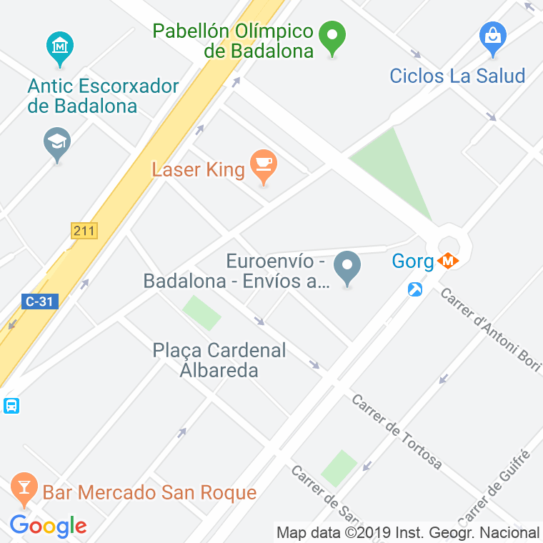 Código Postal calle Sant Pancraç, passatge en Badalona
