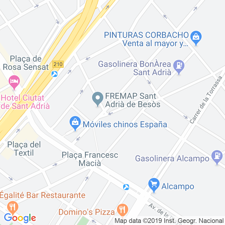 Código Postal calle Valls D'andorra en Badalona
