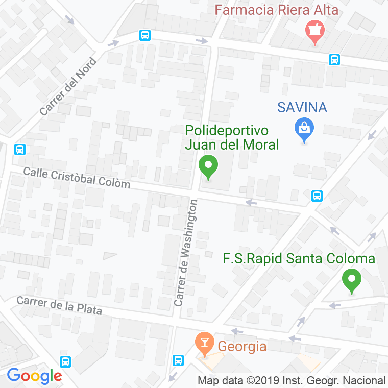 Código Postal calle Cristofol Colom en Santa Coloma de Gramanet