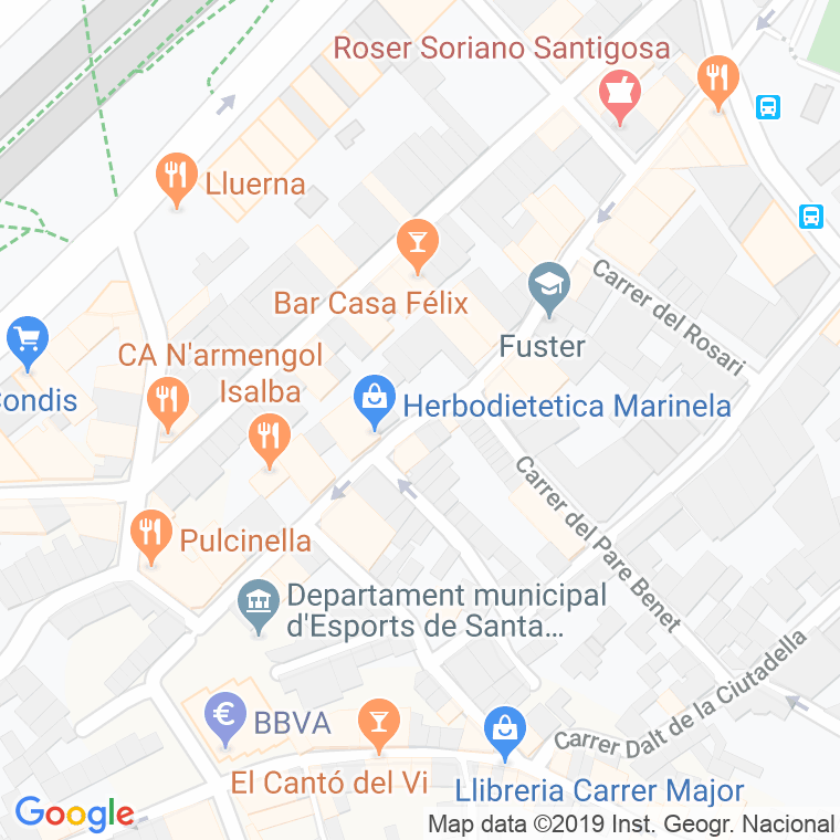 Código Postal calle Sant Jeroni en Santa Coloma de Gramanet