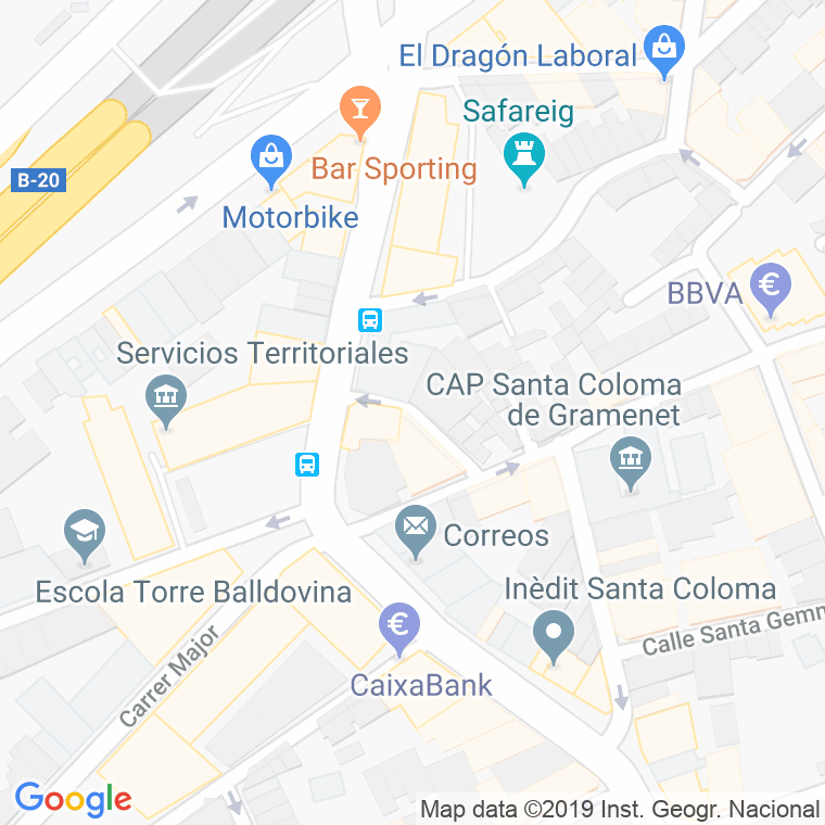 Código Postal calle Sant Josep Oriol en Santa Coloma de Gramanet
