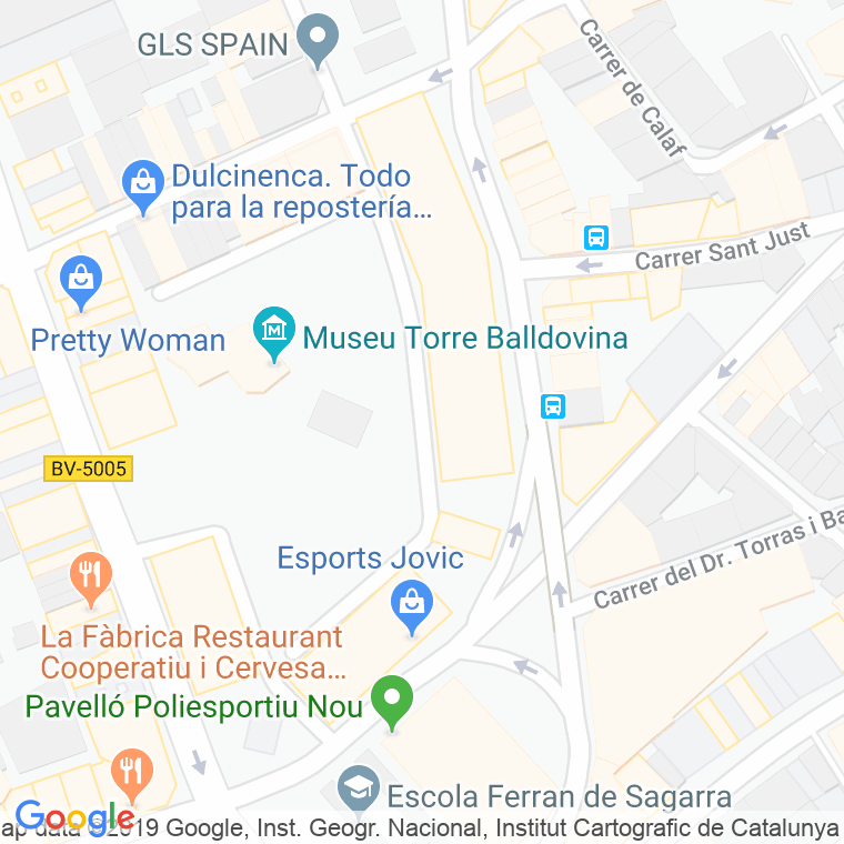 Código Postal calle Pau Casals, plaça en Santa Coloma de Gramanet