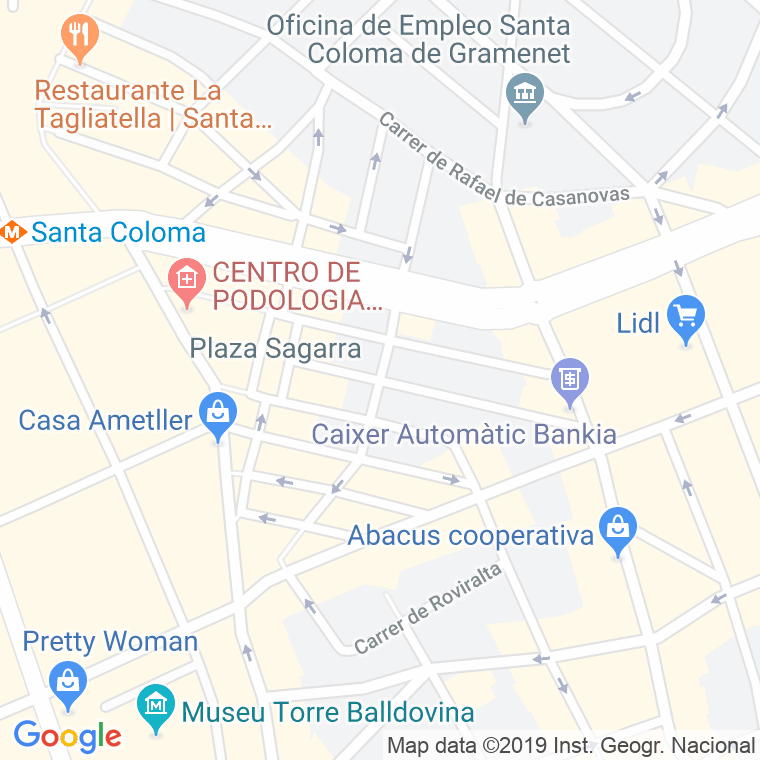 Código Postal calle Sant Silvestre   (Impares Del 19 Al Final)  (Pares Del 20 Al Final) en Santa Coloma de Gramanet