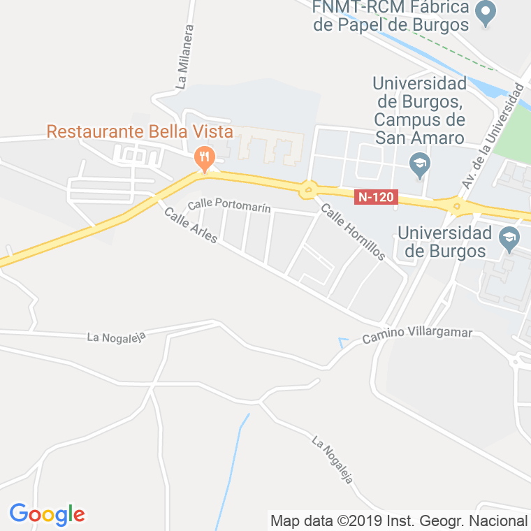 Código Postal calle Arles en Burgos