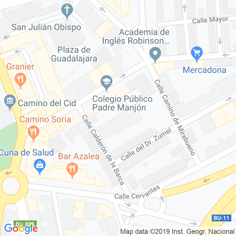 Código Postal calle Cardenal Aguirre en Burgos