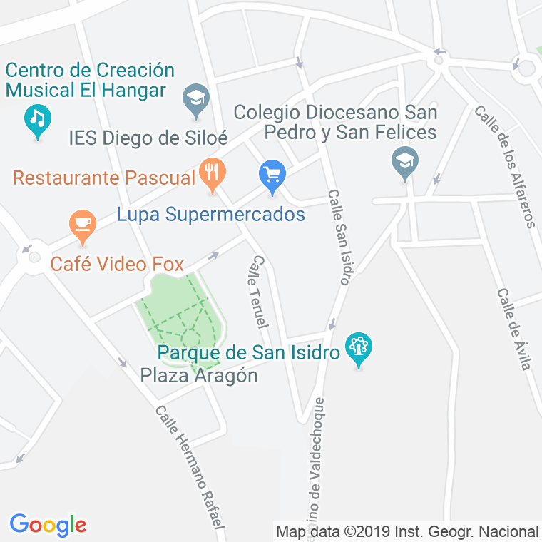 Código Postal calle Diego Polo en Burgos