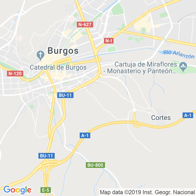 Código Postal calle Arlanza en Burgos