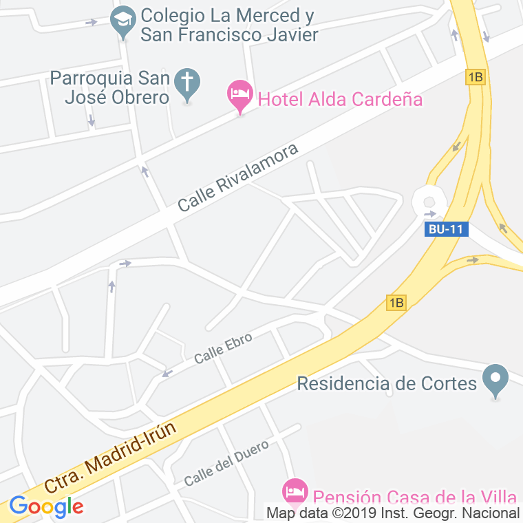Código Postal calle Emilia Pardo Bazan en Burgos