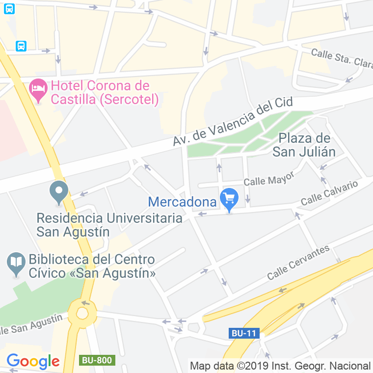 Código Postal calle Juan De Garay en Burgos
