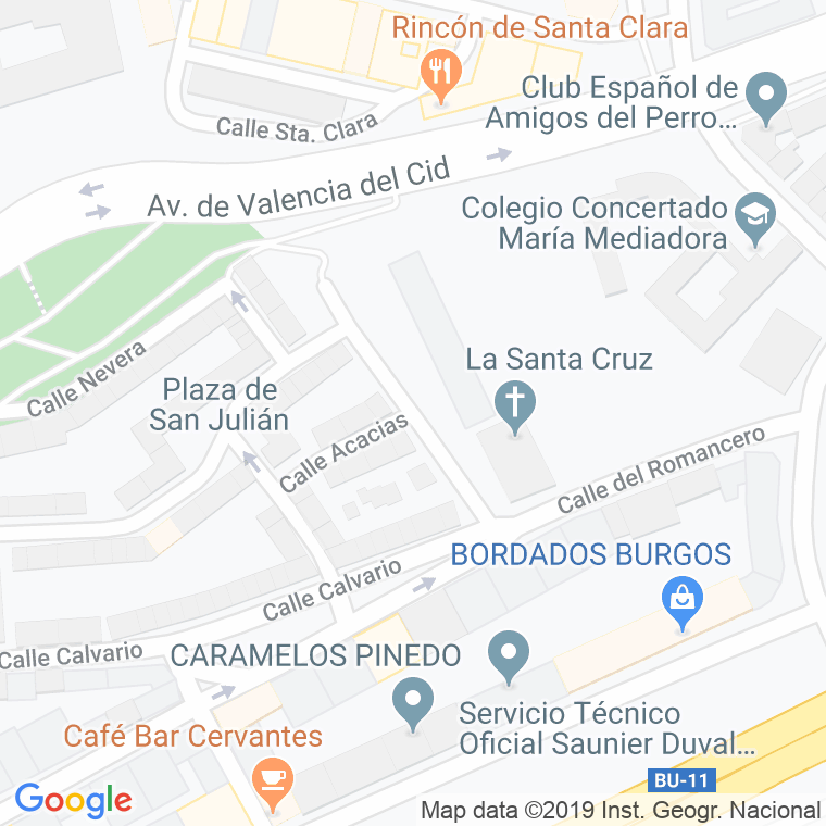 Código Postal calle Robles, Los en Burgos