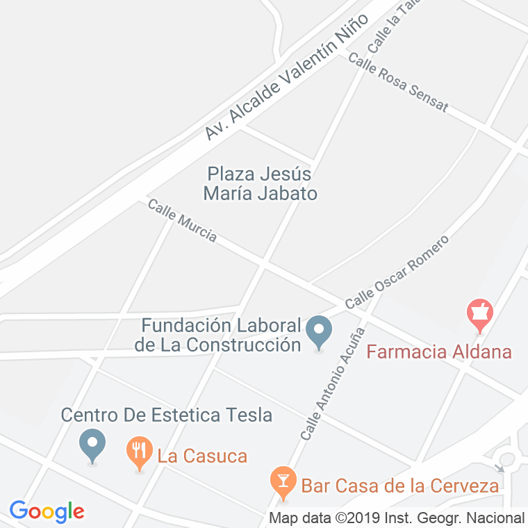 Código Postal calle Mariana Pineda en Burgos