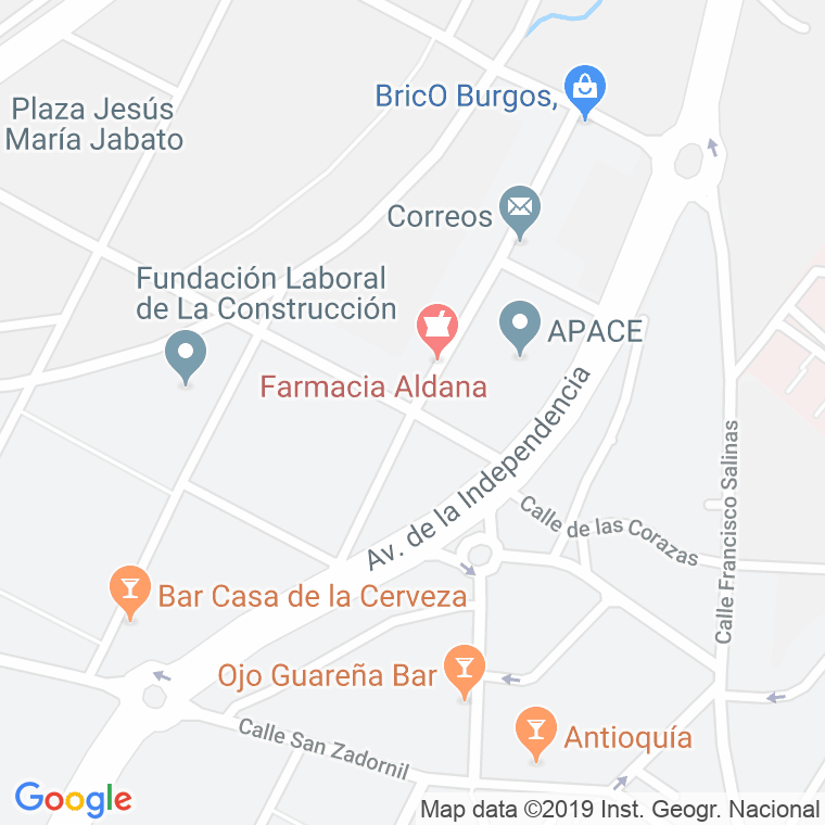 Código Postal calle Rosa De Lima Manzano en Burgos