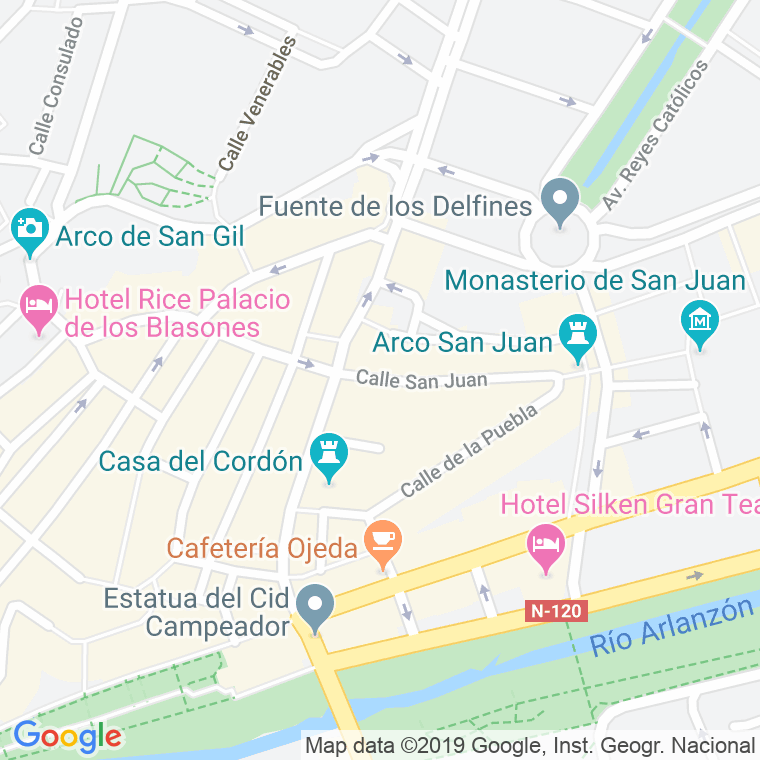 Código Postal calle San Juan   (Impares Del 1 Al 9)  (Pares Del 2 Al 10) en Burgos