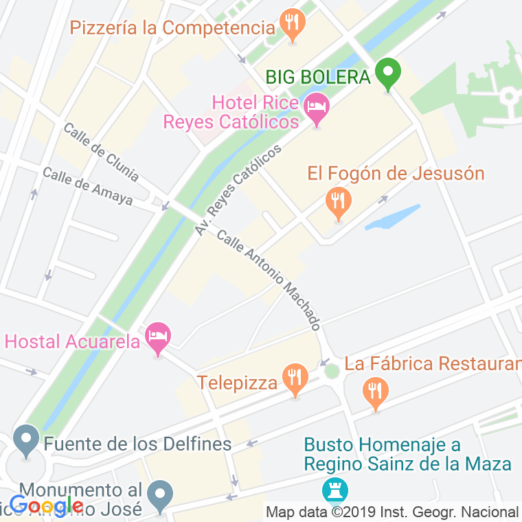 Código Postal calle Antonio Machado   (Impares Del 5 Al Final)  (Pares Del 4 Al Final) en Burgos