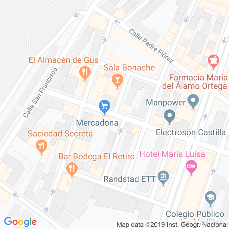 Código Postal calle Diego Lainez en Burgos