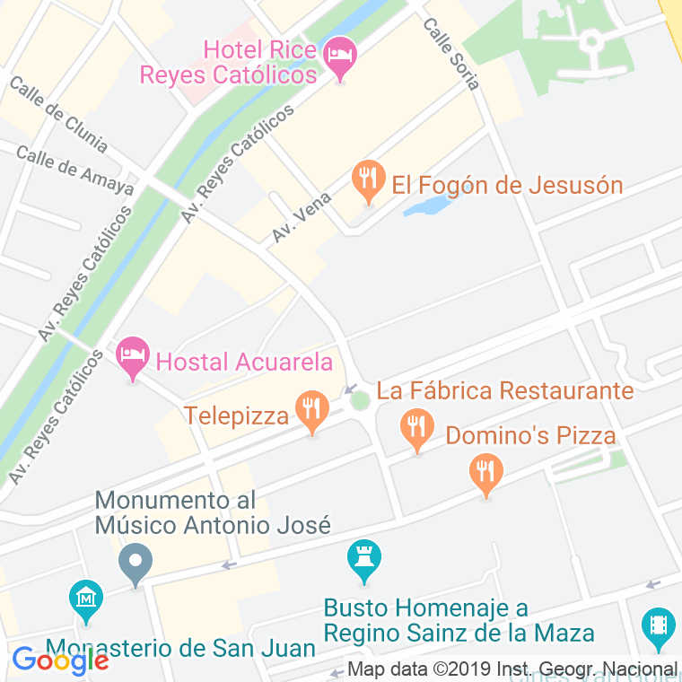 Código Postal calle Virgen Del Manzano   (Impares Del 15 Al Final) en Burgos
