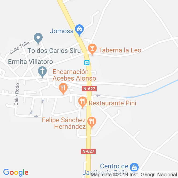 Código Postal calle Burgos, De (Barrio De Villatoro), travesia en Burgos
