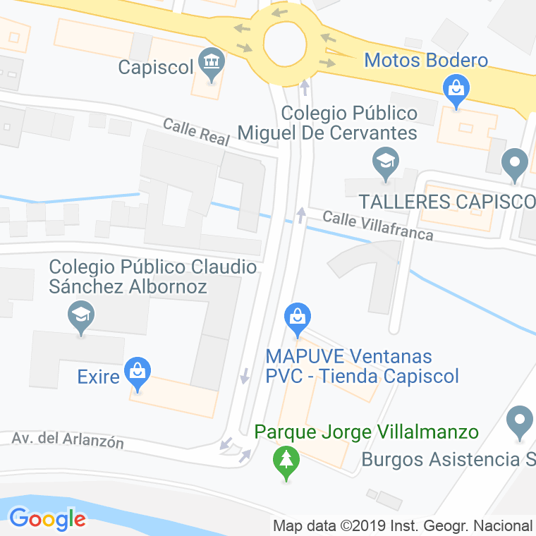 Código Postal calle Antonio Garcia Martin en Burgos