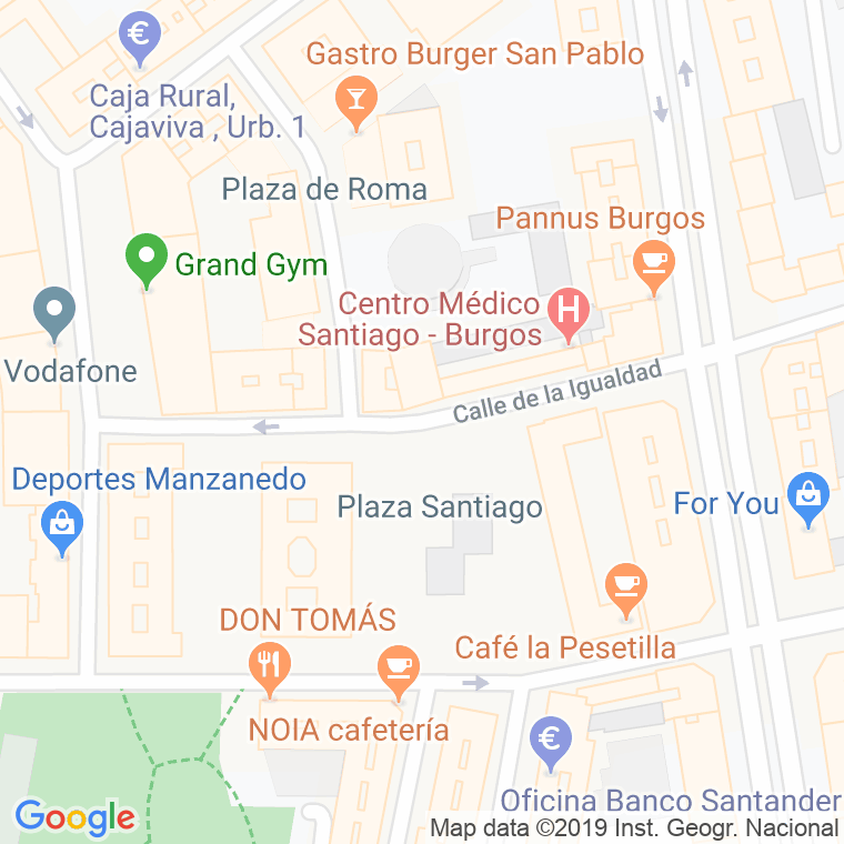 Código Postal calle Arzobispo Perez Platero en Burgos