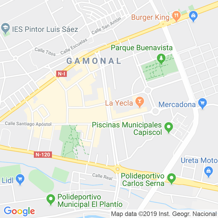 Código Postal calle Eladio Perlado, avenida en Burgos