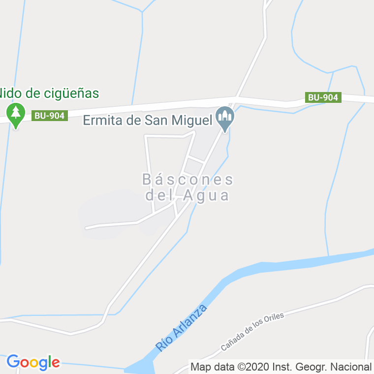 Código Postal de Bascones Del Agua en Burgos