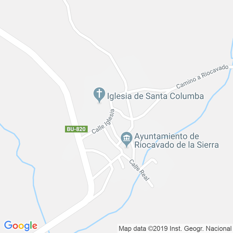 Código Postal de Riocabado De La Sierra en Burgos