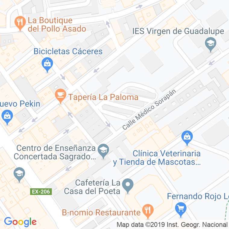 Código Postal calle Albacete en Cáceres