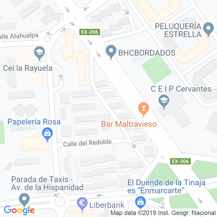 Código Postal calle Angelita Capdevielle en Cáceres