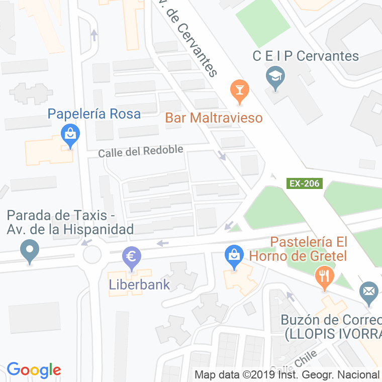 Código Postal calle Cerandeo en Cáceres