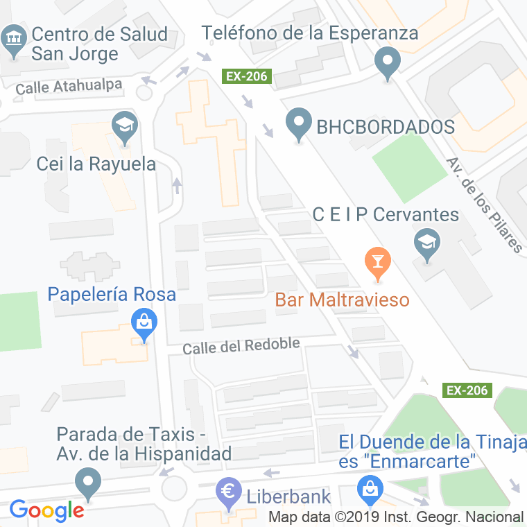 Código Postal calle Rondeña en Cáceres