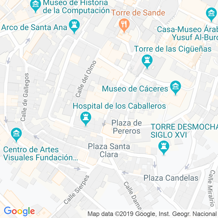 Código Postal calle Ancha en Cáceres