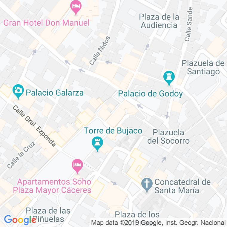 Código Postal calle Gabriel Y Galan en Cáceres