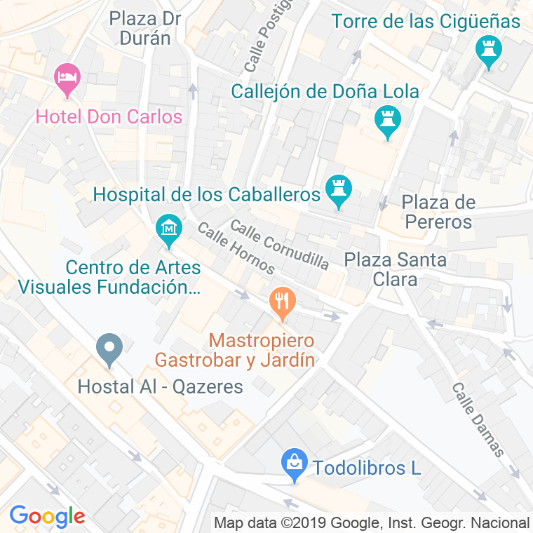 Código Postal calle Hornos en Cáceres