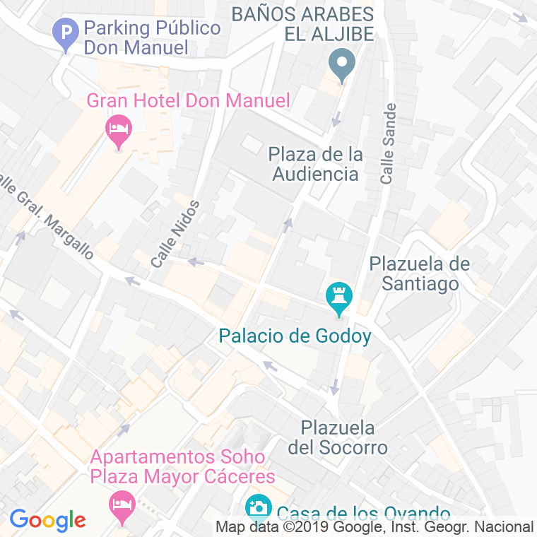 Código Postal calle Muñoz Chaves en Cáceres