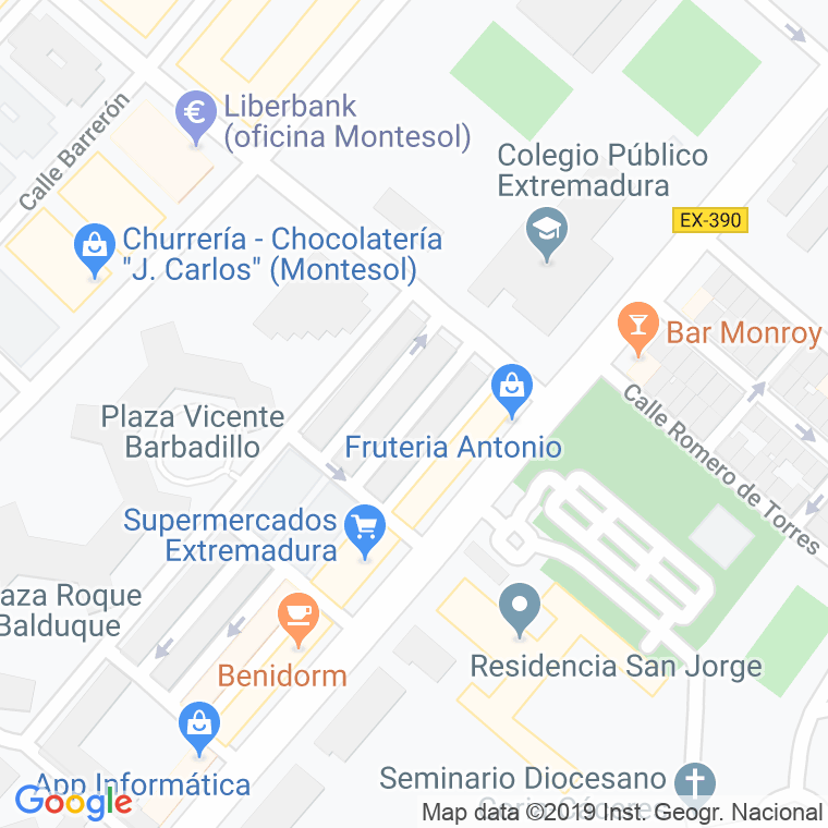 Código Postal calle Berruguete en Cáceres