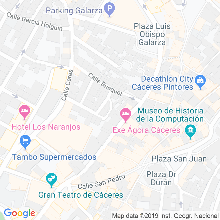 Código Postal calle Don Alvaro, De, plaza en Cáceres