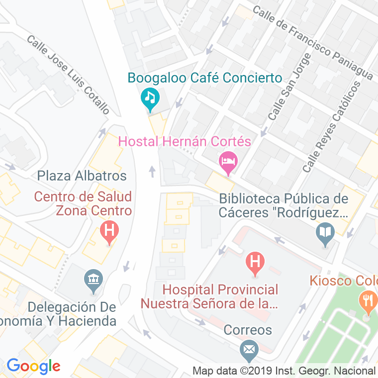 Código Postal calle Fray Bartolome De Las Casas en Cáceres