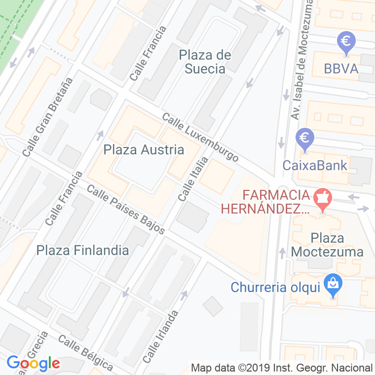 Código Postal calle Italia en Cáceres